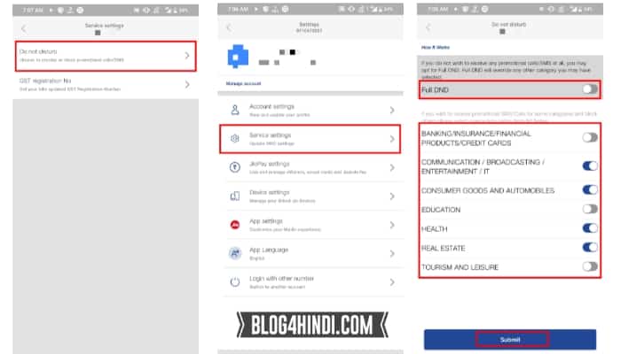 Jio DND Service Activate