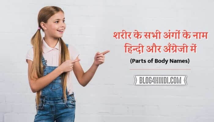 Parts of Body Name in hindi and english