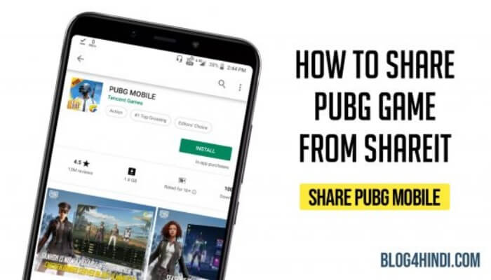 Share pubg game from shareit