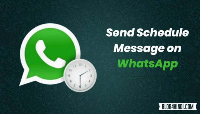 How to schedule whatsapp message in Hindi