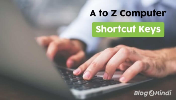 Computer shortcut keys list