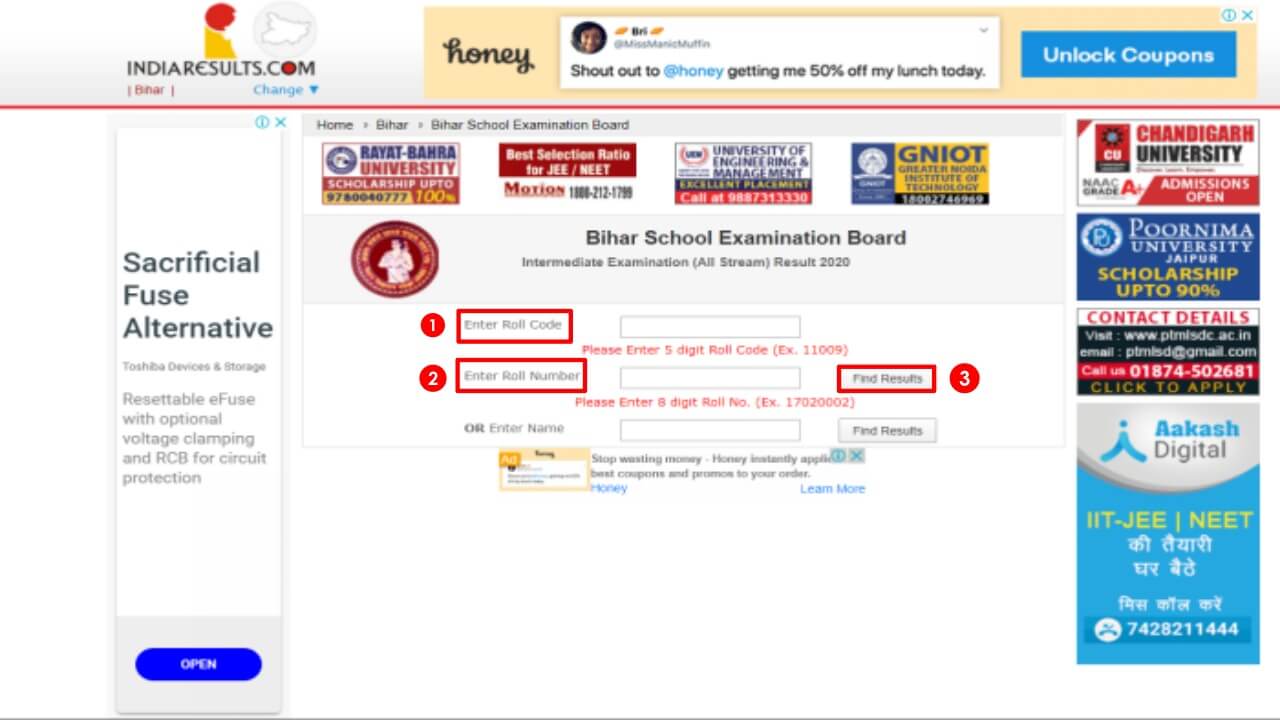 check bseb result online - ऑनलाइन रिजल्ट कैसे देखे