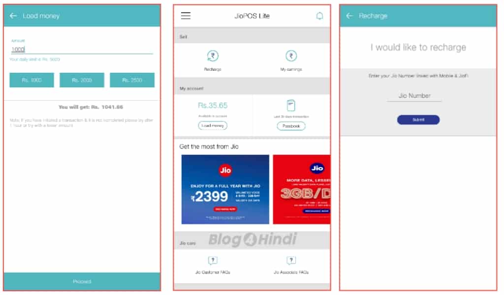 Recharge jio number