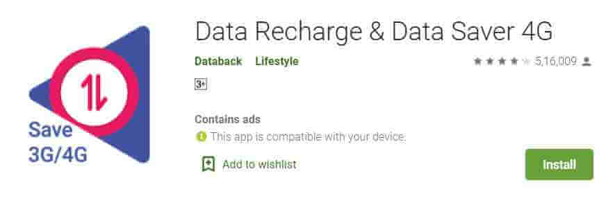 Databack - Data Recharge app