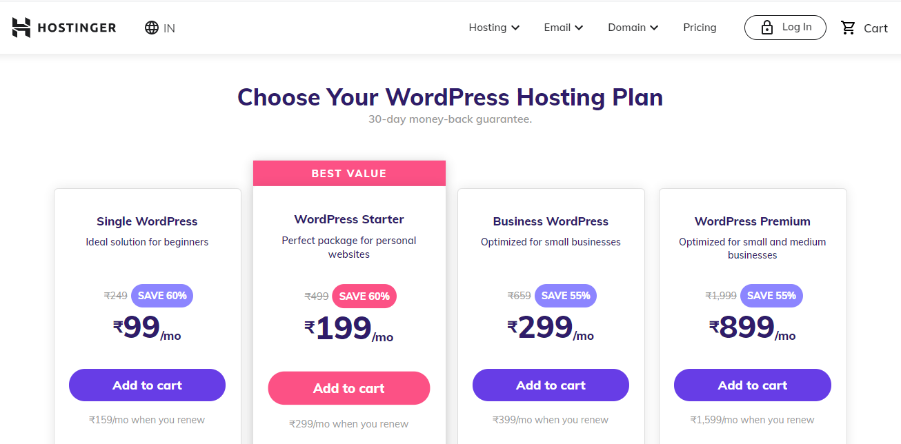 Buy Hostinger Hosting